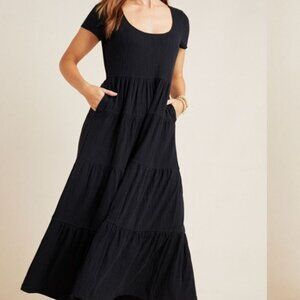 Maeve by Anthropology Gillian Tiered Maxi Dress Small